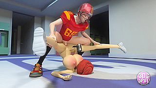 Cram Skul Xtra Credit - Football player pile drivers busty teacher