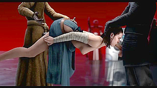 Star Wars 3D Porn Parody - Rey is made to fuck Snoke and Kylo Ren