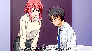 Notice This Love 1 - Busty hentai redhead at work wants senpai's creampie