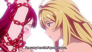 Super hot anime babes get probed by tentacles to power super weapon