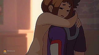 My Hero Academia animated porn - Ochaco fucking with Deku