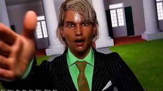 3D Hentai Anime Chick Rides Dick in Visual Novel Fantasy Scene