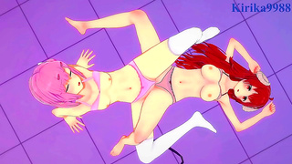 Shamiko & Momo's Intense Lesbian Play – Big Boobs & Passionate Yuri Action