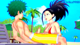My Hero Academia – Momo, Kyoka & Izuku’s Intense 3D Anime Sex Adventure