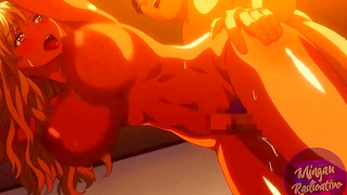 Daft Punk Inspired Big-Titted Anime Babe Gets Harder & Better Fucked