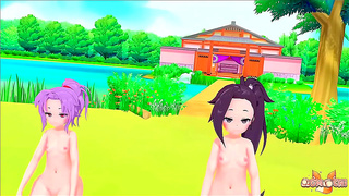 Kunoichi Duo Tsubaki & Sanzanka Seduce With Anime Passion