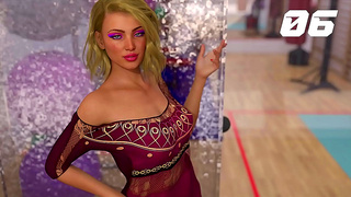Hot Busty Blonde Gives Tours With Giant Tits & Curvy Body In Anime Game