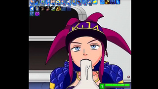 Busty Anime Chick Seduces Gamer for Erotic Fun in Commented LoL Gameplay