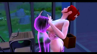 Ghostly Yuri Encounter – 3D Hentai Girl Satisfies Desire Again