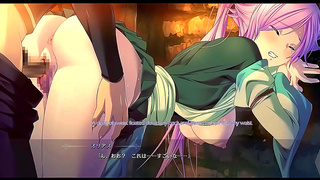 Hentai Anime Eroge – Dungeon of Regalias character Engages in Intense Subtitled Action