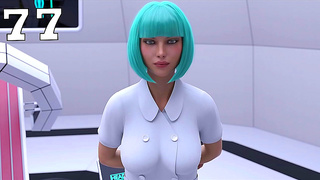 Hot Busty Doctor Treats Patient With Blowjob And Giant Tits Creampie In Space Game
