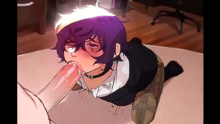 Cute Anime Boy Gives Seductive Blowjob With Innocent Charm