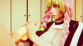Mitsuri Kanroji from Demon Slayer – Big-Titted Teen Takes Hard 3D Anime Sex