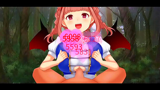 Horny Hentai Babe Enjoys Titty Fuck Action From Game Guy