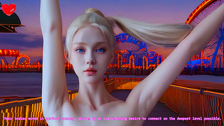 Perfect Doll-Bodied Blonde Visits New York for Uncensored Anime JOI Fun