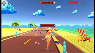 Busty Roller Babe Gets Public Creampie & 69 At The Beach In AnimePornGame