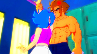 Horny Emi Meets Muscular Jaco At The Gym For Rough Anime Sex