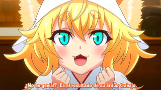 Kitsune Loli Masturbates Seductively Before Hot Hentai Sex Scene