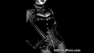 Kinky 3D Anime Slaves Bound in Latex for BDSM Fetish Fun