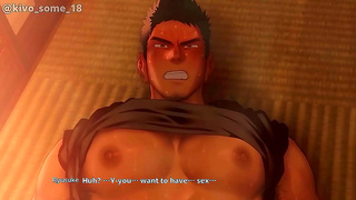 Hairy Hot DILF Rides Big Cock for Hardcore Anime Creampie Action