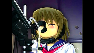 Petite Anime Cutie Enjoys Hardcore Fucking Machines With Busty Tits