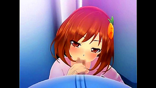 Miracle Bitch Idol Rides 3D Hentai Dick With Seductive Moans