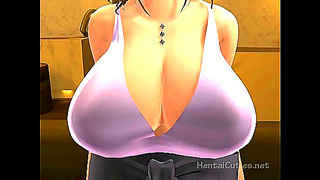 Busty Hentai Slut Rides Hairy Guy's Dick For Hardcore Anime Action