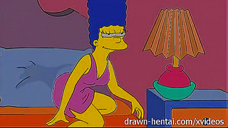 Lois Griffin & Marge Simpson Lesbian Hentai Cartoon Action