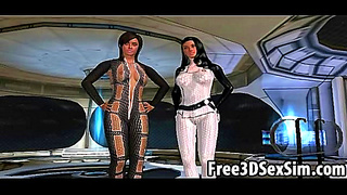 Sexy 3D Cartoon Babes Get Fucked Hard On A Spaceship