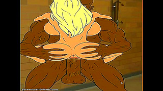 Cheerleader Coach Meets Black Monster Dick for Wild Hentai Action