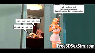 Classy 3D Cartoon Blonde Sucks Dick & Fucks Hardcore For Savage Orgasm