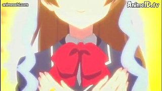 Romantic Chuunibyou Anime Couple Engage in Passionate Love Scene