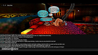 Dark Bedroom Fantasy – 3D Anime Couple Engages in Intense IMVU Sex Game