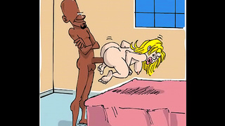 Horny BBW Anime Chick Rides BBC Dick for Juicy Creampie Action