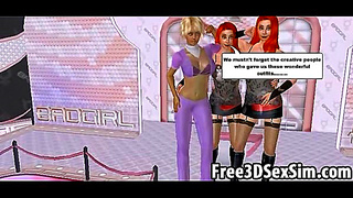 Two Sexy 3D Cartoon Lesbians Get Wild In Hardcore Anime Action