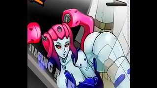 Pink-Haired Robot Girl Gets Fucked In Steamy Hentai Scene