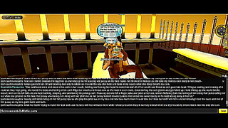 Horny IMVU Game Chick Gets Drenched in 3D Anime DP Action