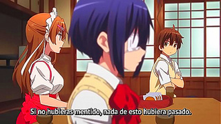 Romantic Chuunibyou Anime Couple Share Intense Passionate Moments
