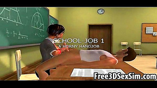 Sexy 3D Cartoon Sucks Dick & Gets Fucked Hardcore Anime Style