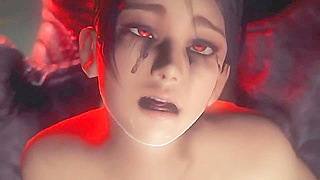 Ferocious demon seizes a hot 3d babe and forces his cock in to her ass