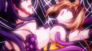 Beat Blades Haruko 3 - Futa with tentacles fucks bound ninja girl