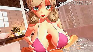 Massage Salon Maid gives a titty fuck