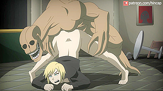 Parasite Eve The stranger - Futa monster attacks with big purple dick