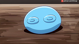 Shion gets slimed and sucked dry by Rimuru Tempest