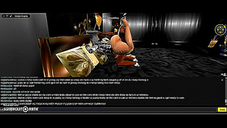 3D Hentai Game Animation – Sexy IMVU Couple Enjoy Gold Room Fantasy