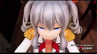 Cute Hentai Anime Girl Gives Seductive Blowjob For Hot Orgasmic Finish
