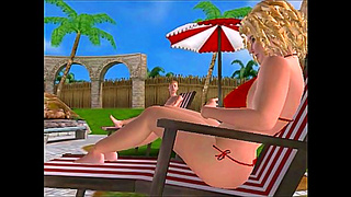 Naughty Nancy's Beach Vacation – Black Dick Fun By The Poolside