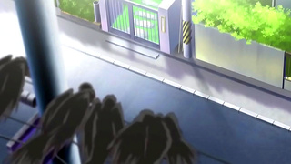 Virgin Teen Deflowered by Sempai in Hot Anime Threesome Creampie Scene
