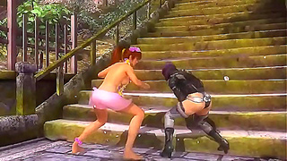 Hot Hentai Battle – Motoko Kusanagi Fights Kasumi for Steamy HD Action