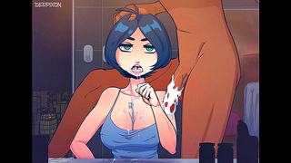 Time Stops for 3D Anime Monster Blowjob & Wild Sex Session